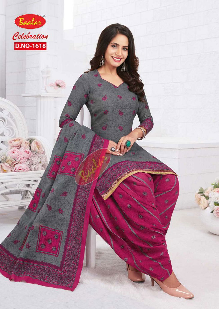 Baalar Celebration Patiala Special Vol 16 Regular Wear Wholesale Printed Cotton Dress Material